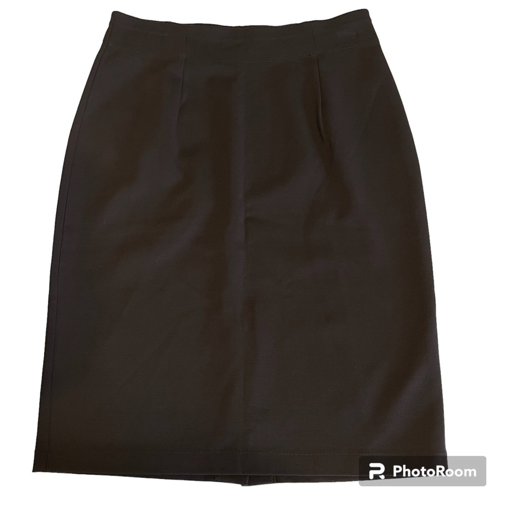 EILEEN FISHER Women’s Viscose Stretch Ponte Pencil Skirt Brown Size Small